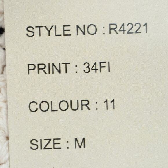 Raga Off White Jaya Wrap Crop Top Size Medium - Picture 9 of 12